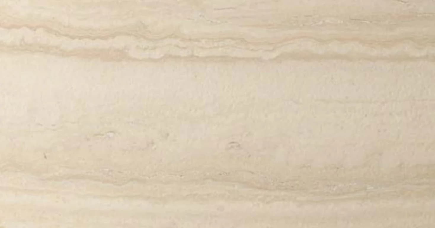 Bianco travertine, filled and brushed