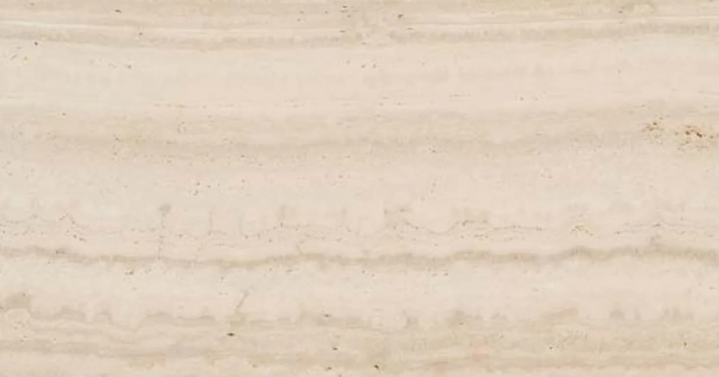 Bianco travertine, vein cut and honed
