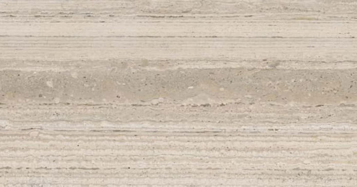 Dorato travertine, sandblasted and brushed