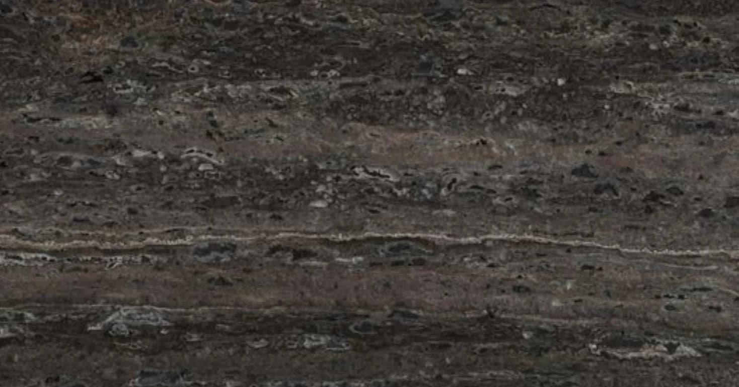 Titanium travertine, filled and honed