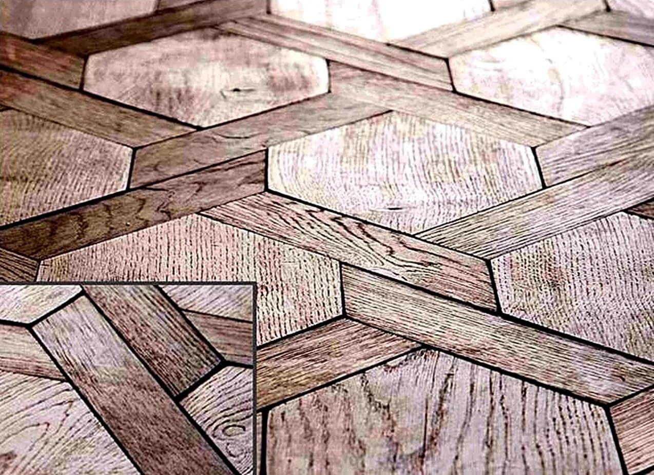 Losanga antique oak diamond pattern flooring with a grey oil finish