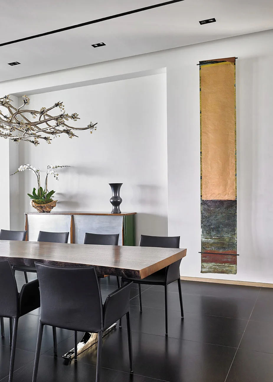 Interior of the Boca Raton villa with terrazzo flooring