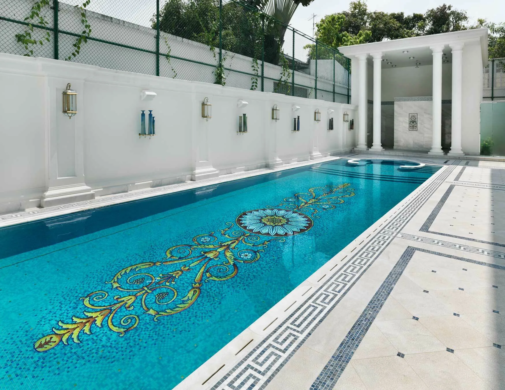 Venetian terrazzo floor in the Colombo residence