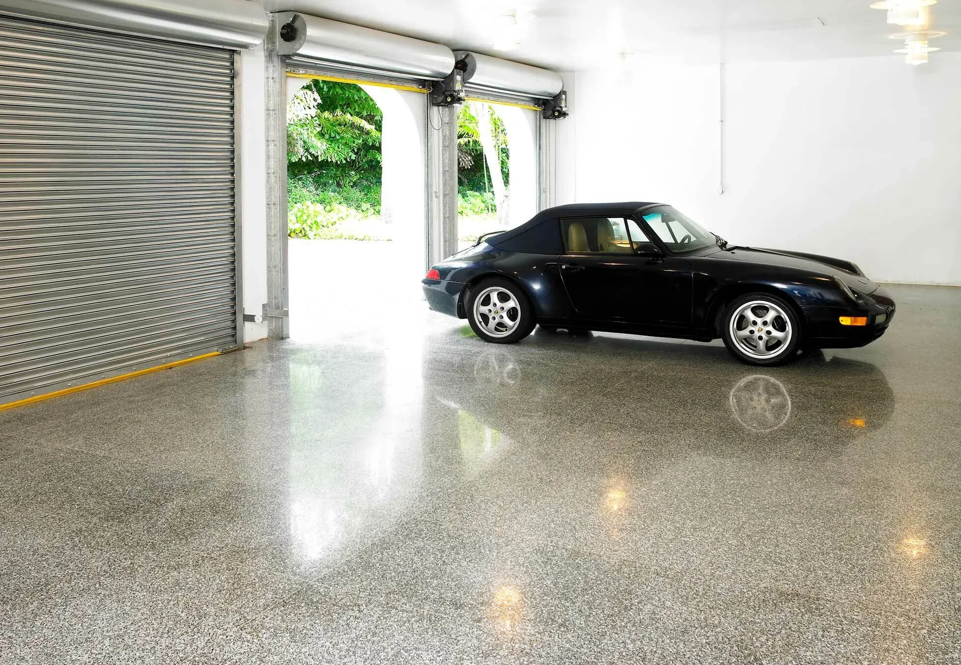 Terrazzo floor in the Coral Gables villa