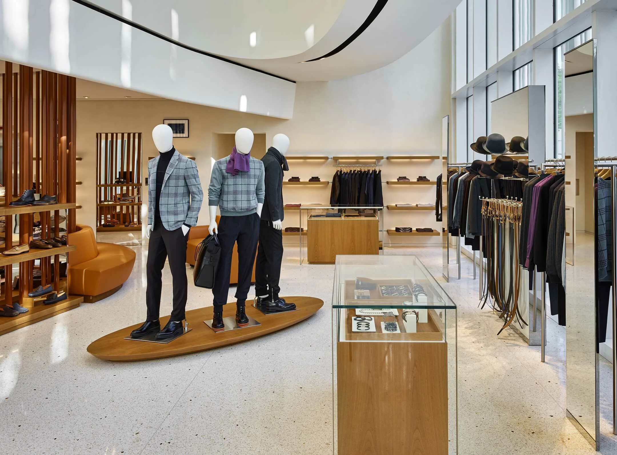 Terrazzo floor in the Hermès Miami boutique