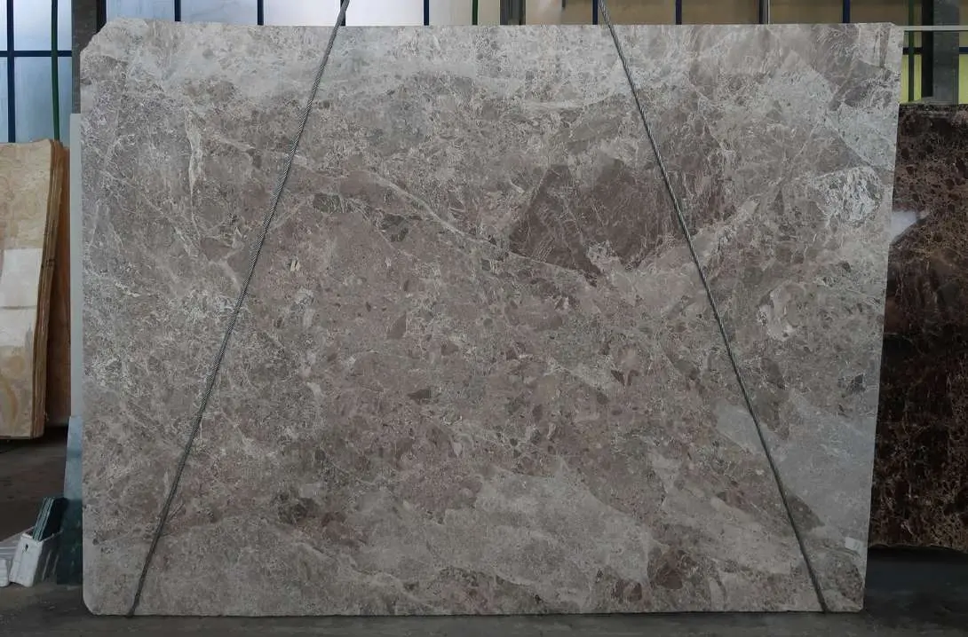 Grigio Pernice slab in the workshop
