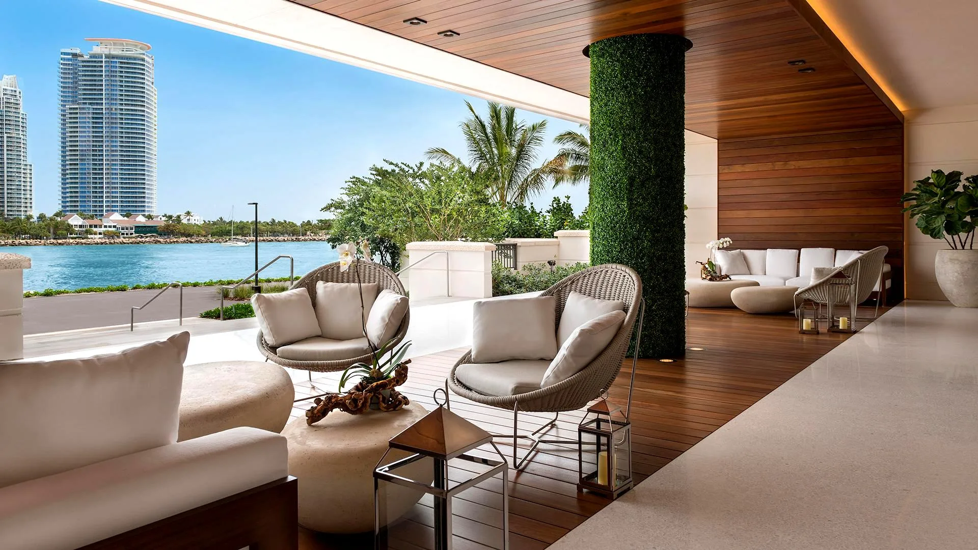 Oak plank flooring detail at Palazzo del Sol