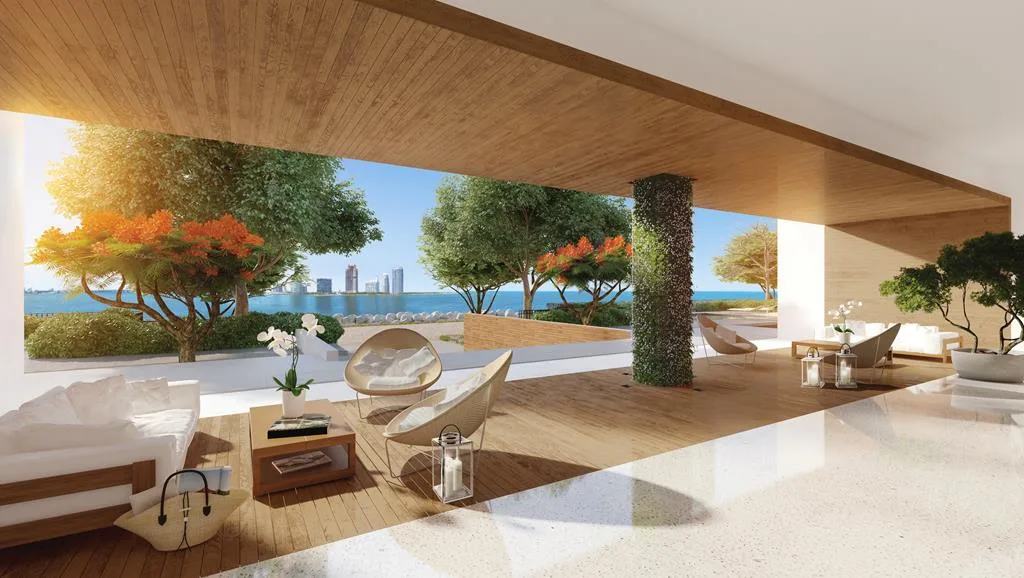 Wood flooring detail at Palazzo del Sol on Fisher Island
