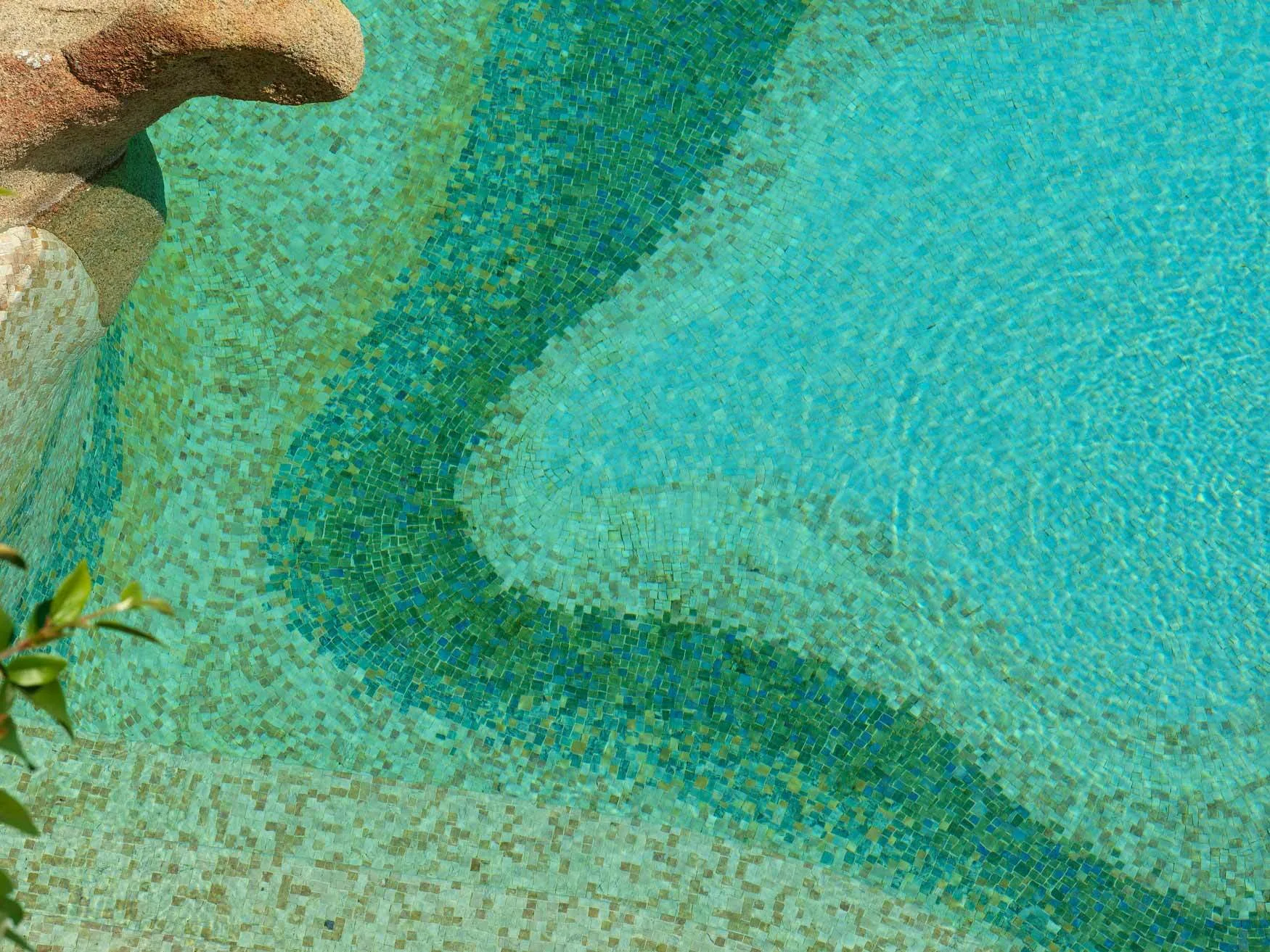Porto Cervo villa mosaic swimming pool