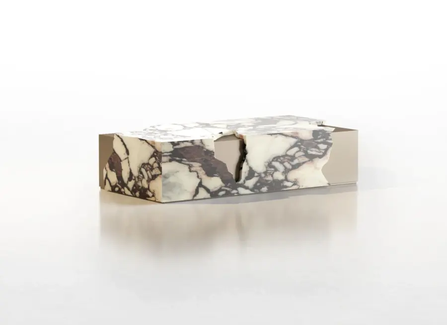 Arthur marble coffee table, view 3