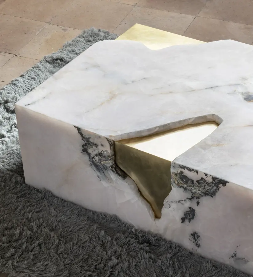 Arthur marble coffee table, view 4