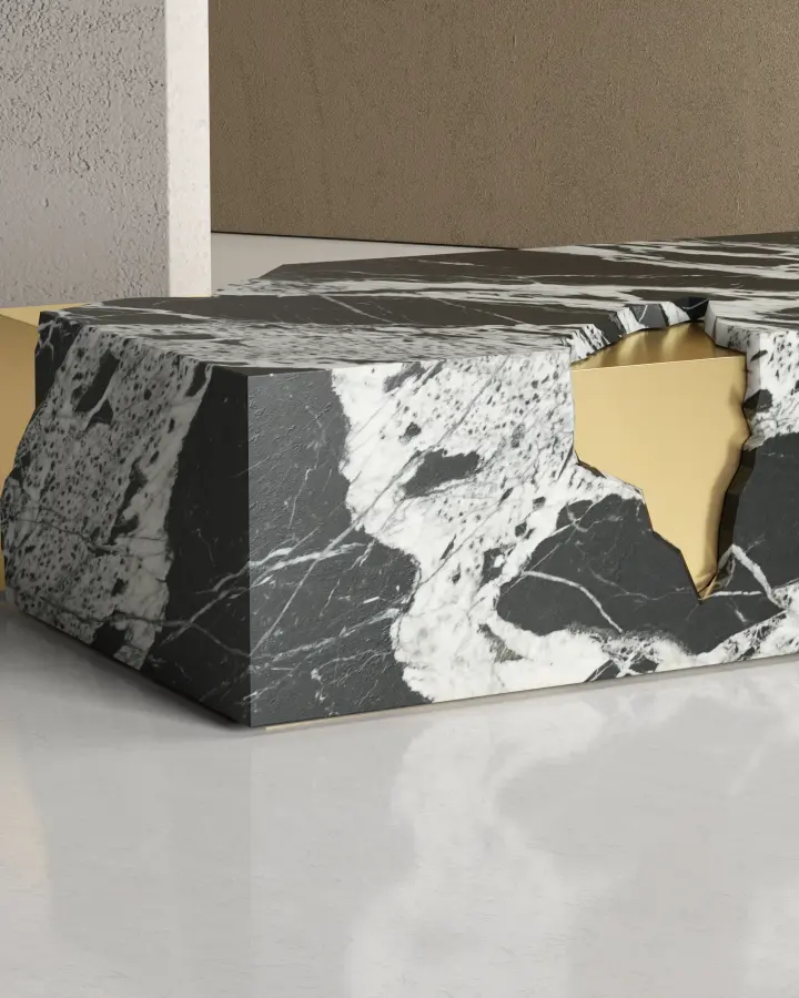Arthur marble coffee table, view 5