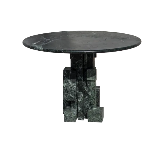 Austral marble dining table, cutout on a plain background