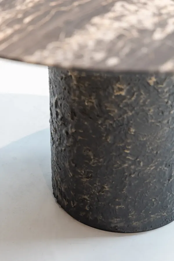 Bronze marble dining table, view 4