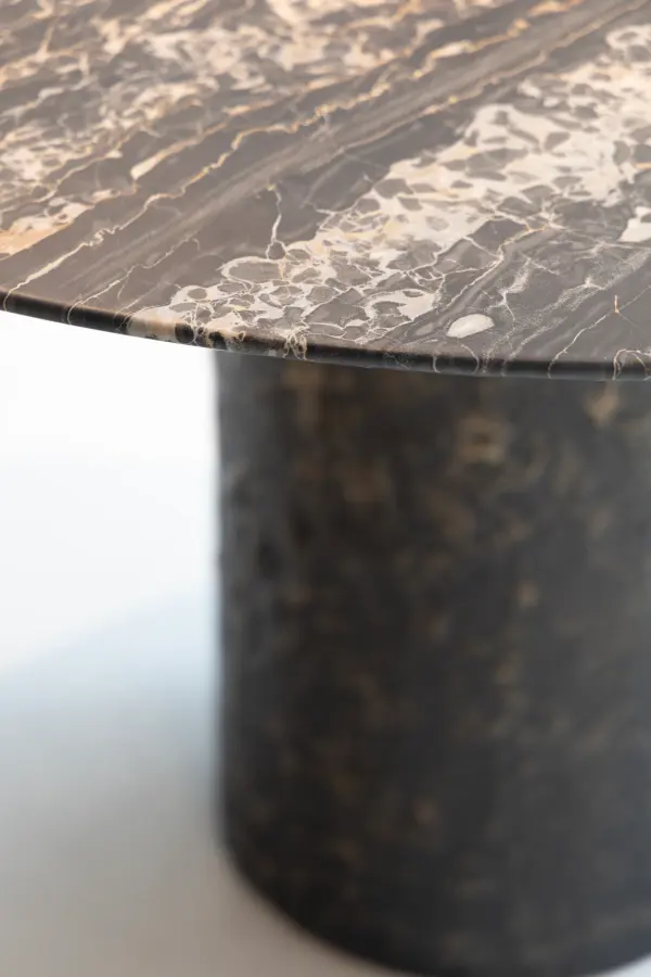 Bronze marble dining table, view 6