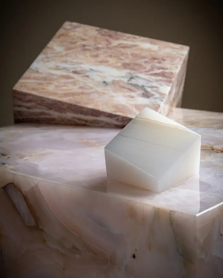 Crystal marble coffee table, view 2
