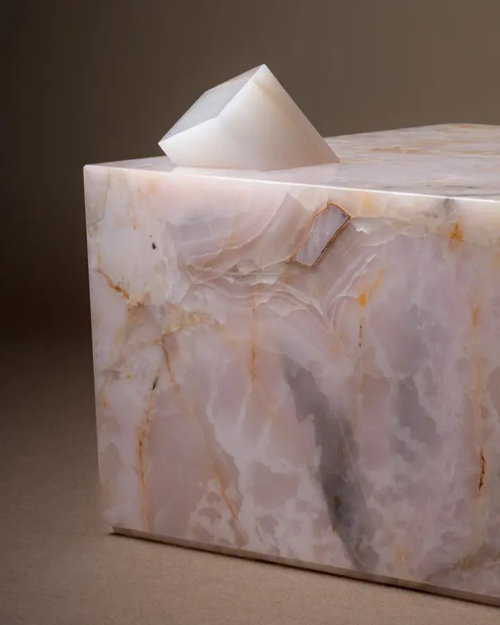 Crystal marble coffee table, view 4
