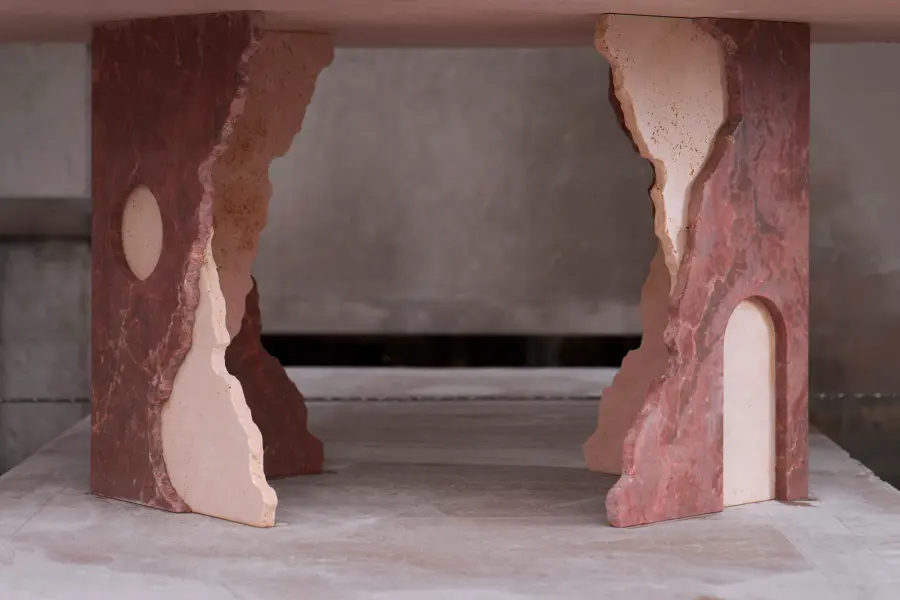 Empire marble dining table, view 5
