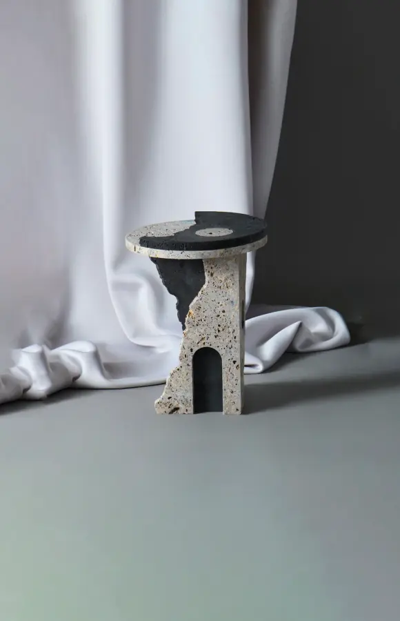 Empire marble side table, view 5