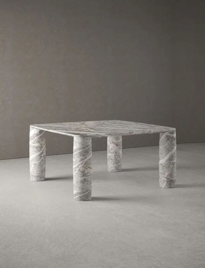 Levante marble dining table, view 3