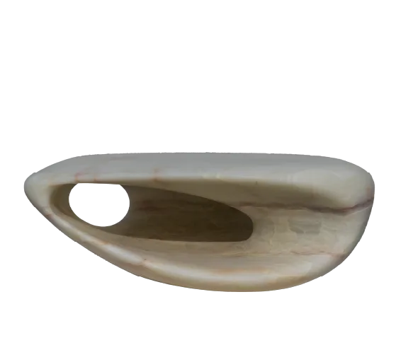 Nastro marble coffee table, cutout on a plain background