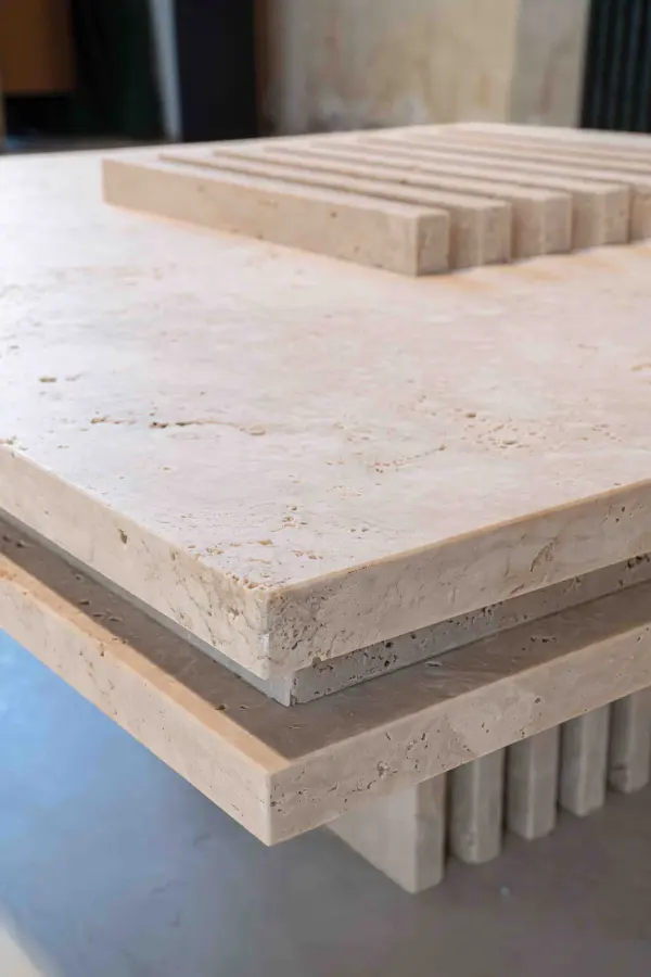 Piano marble coffee table, view 2