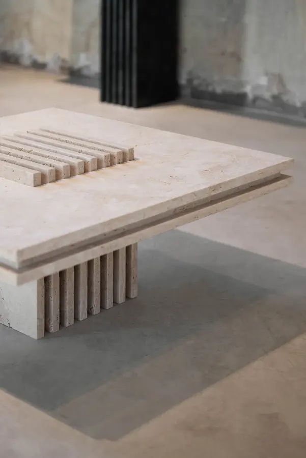 Piano marble coffee table, view 4