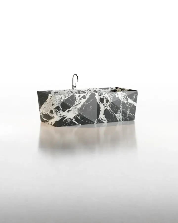 Punta Bath marble bathtub, view 3