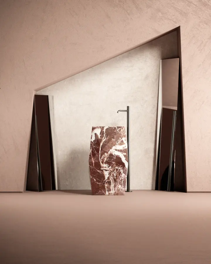 Punta High freestanding marble washbasin, view 5