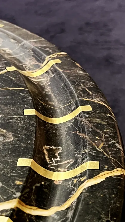 Roll Ball marble coffee table, view 4