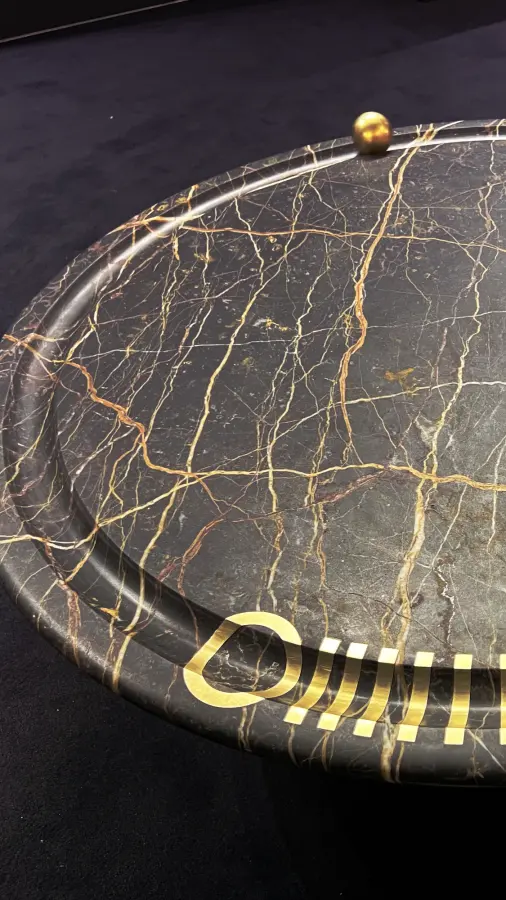 Roll Ball marble coffee table, view 5