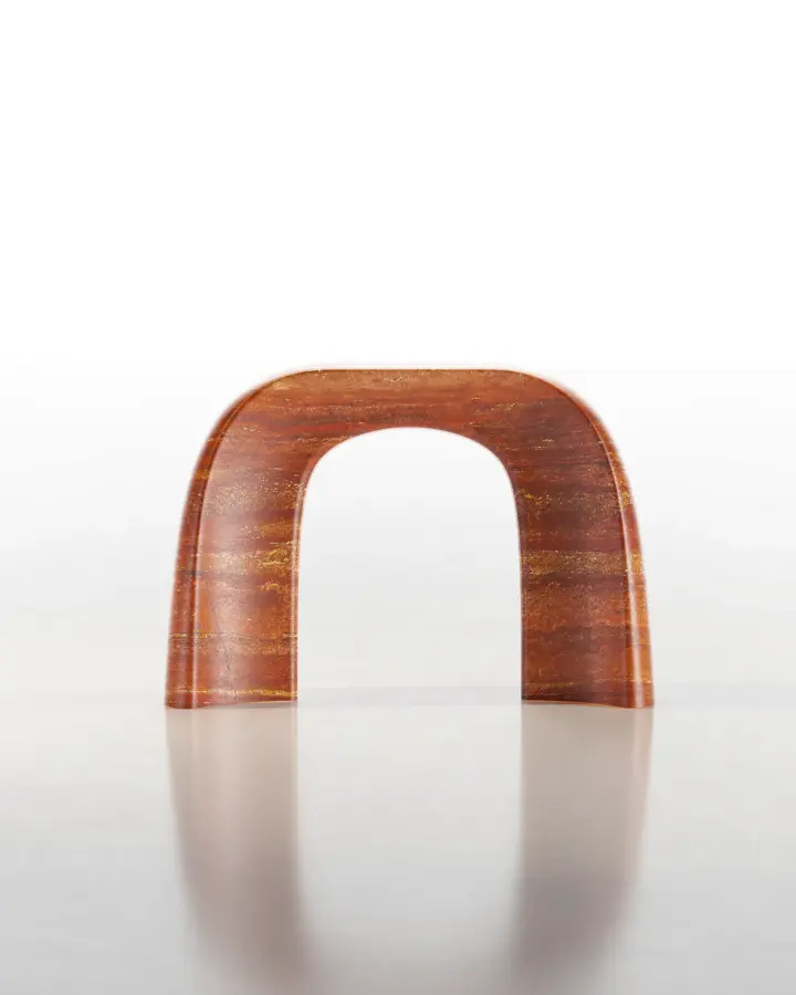 Shān marble console, view 4