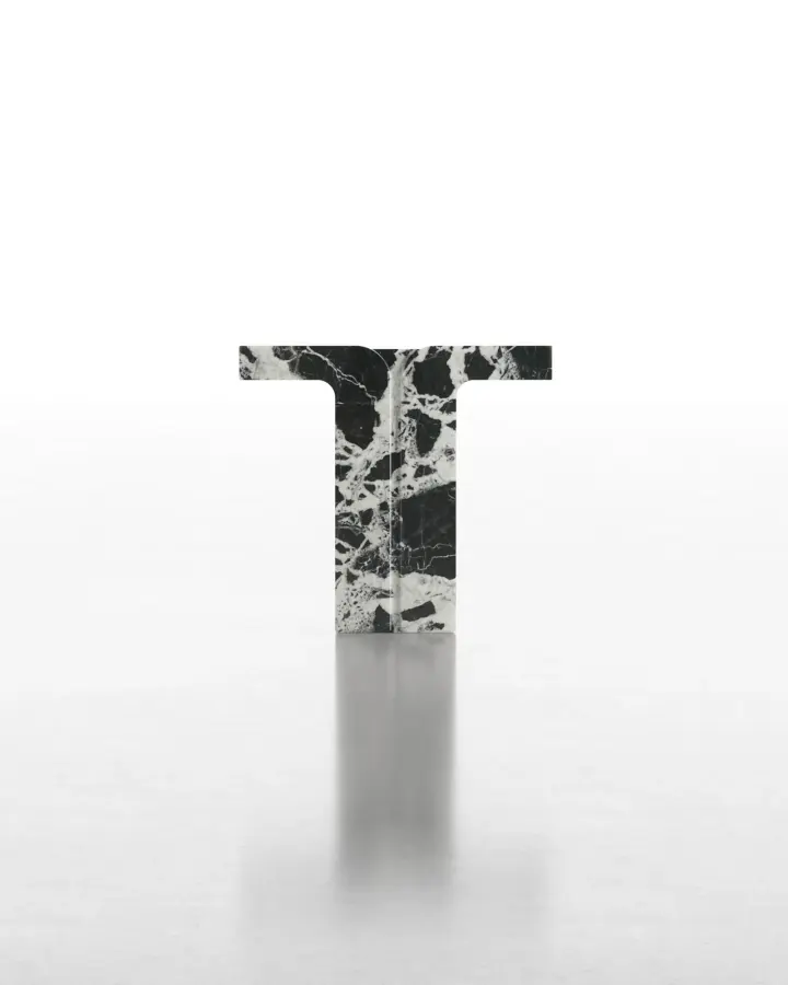 T-02 marble console, view 3