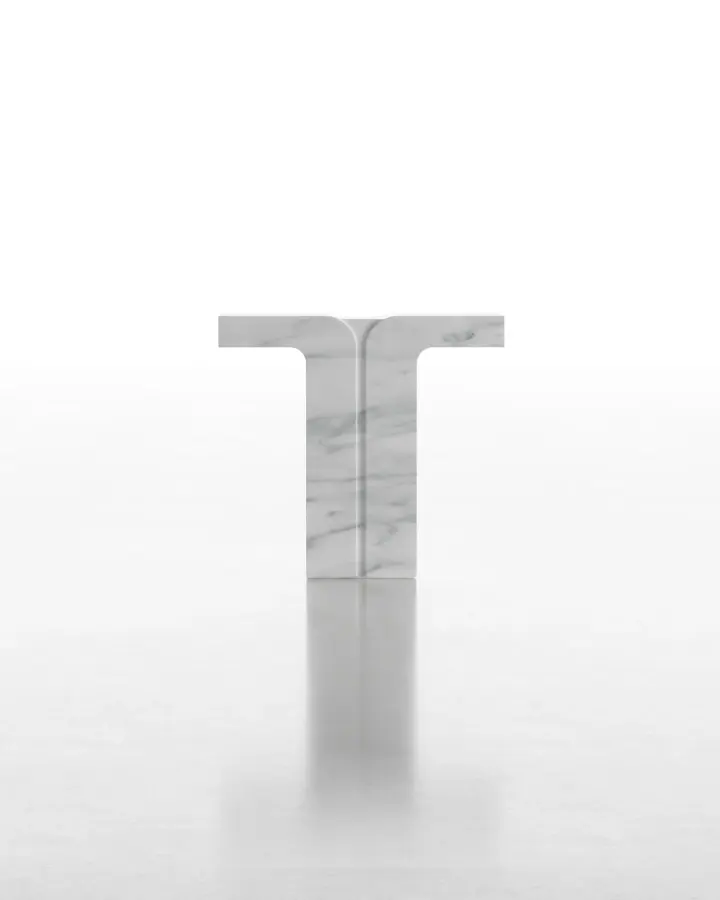 T-02 marble console, view 4