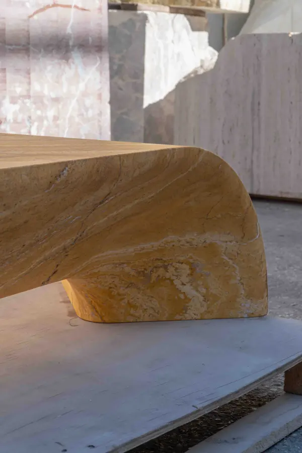 Tivoli marble coffee table, view 2
