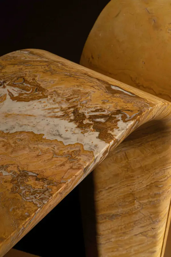 Tivoli marble console, view 4