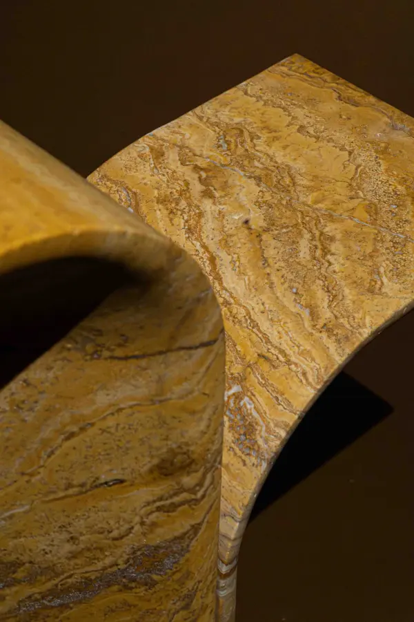 Tivoli marble side table, view 5