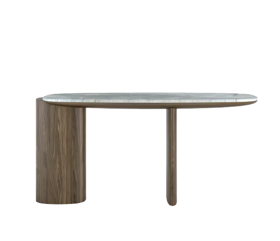 Volare marble console, cutout on a plain background