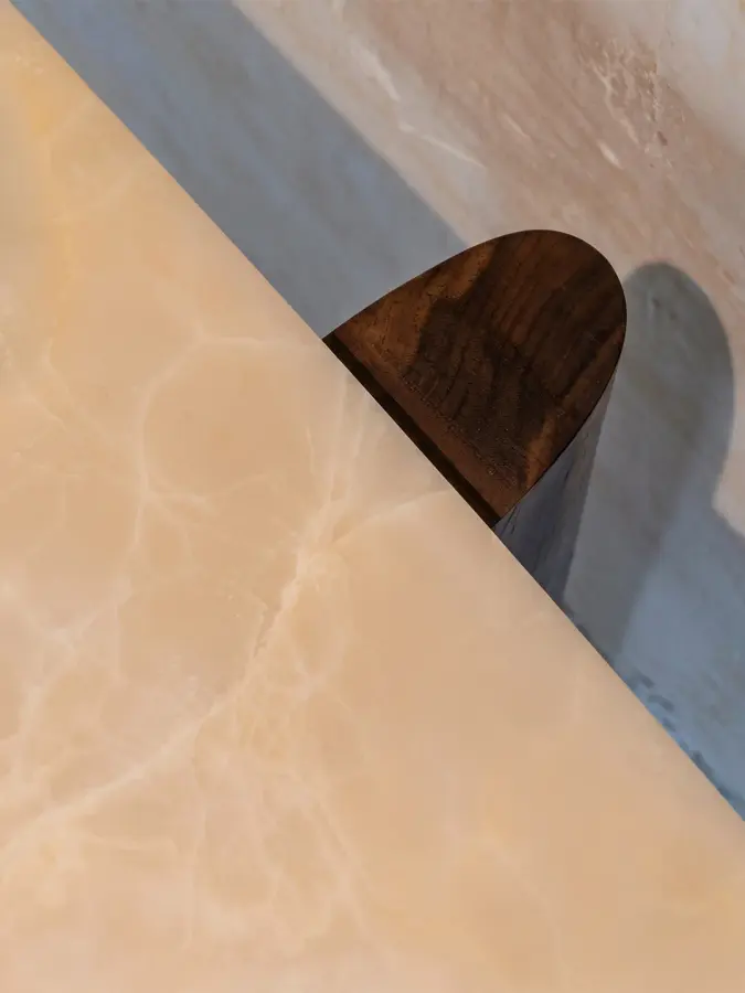 Volare marble console, view 6
