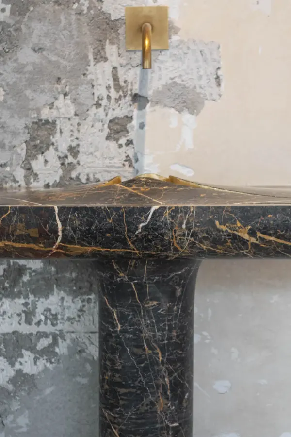 Vulcan freestanding marble washbasin, view 6