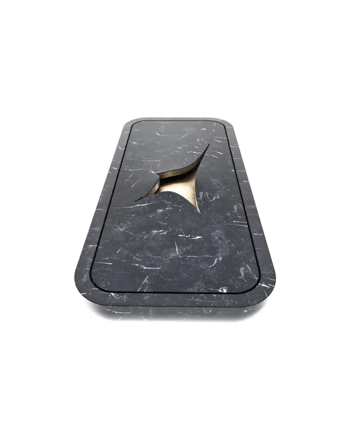 Vulcan wall-mounted marble washbasin, view 3