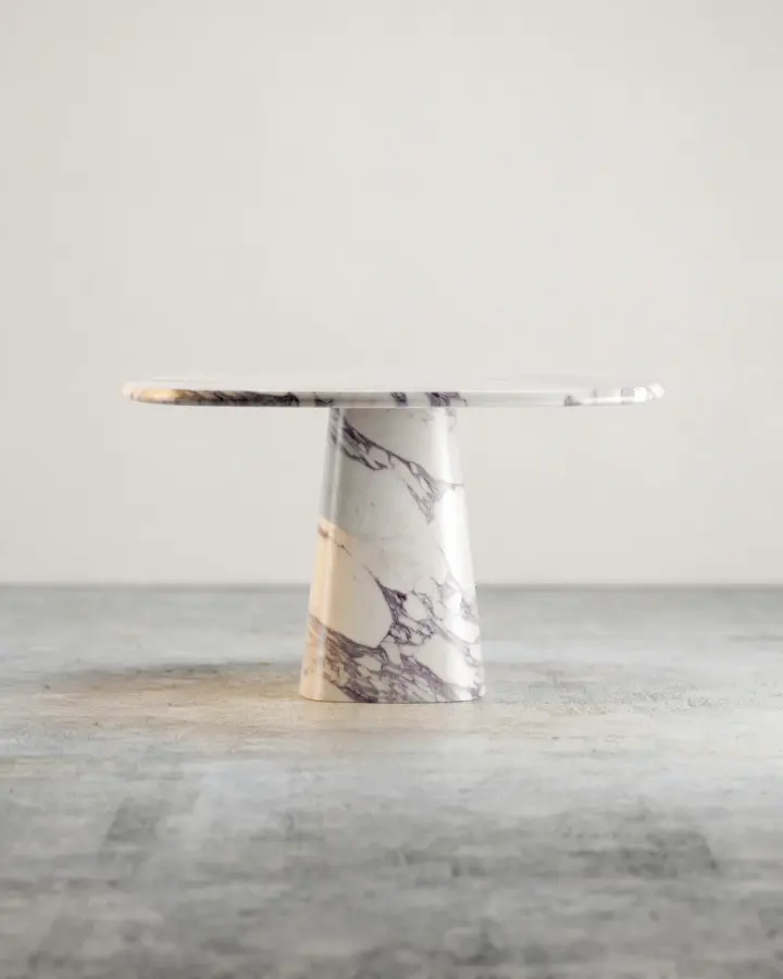 Wedge marble dining table, view 2