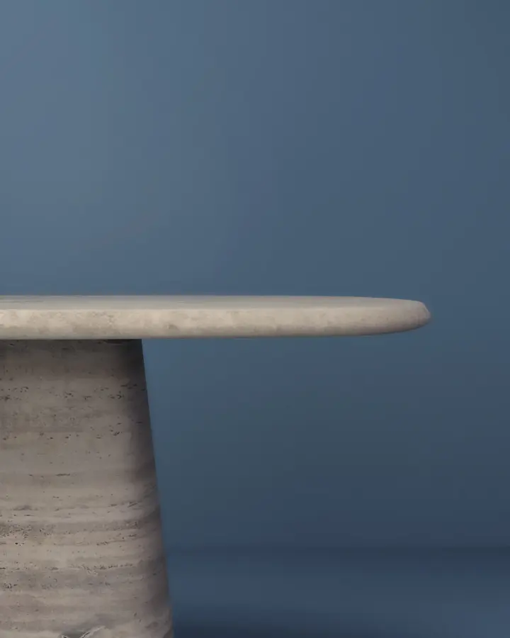 Wedge marble dining table, view 5
