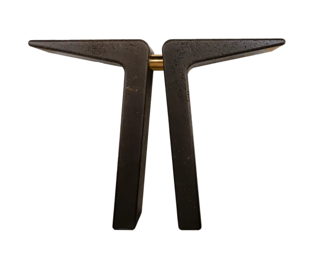 Wing marble console, cutout on a plain background