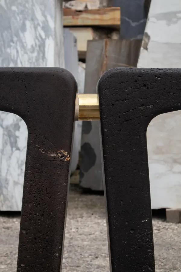 Wing marble console, view 5