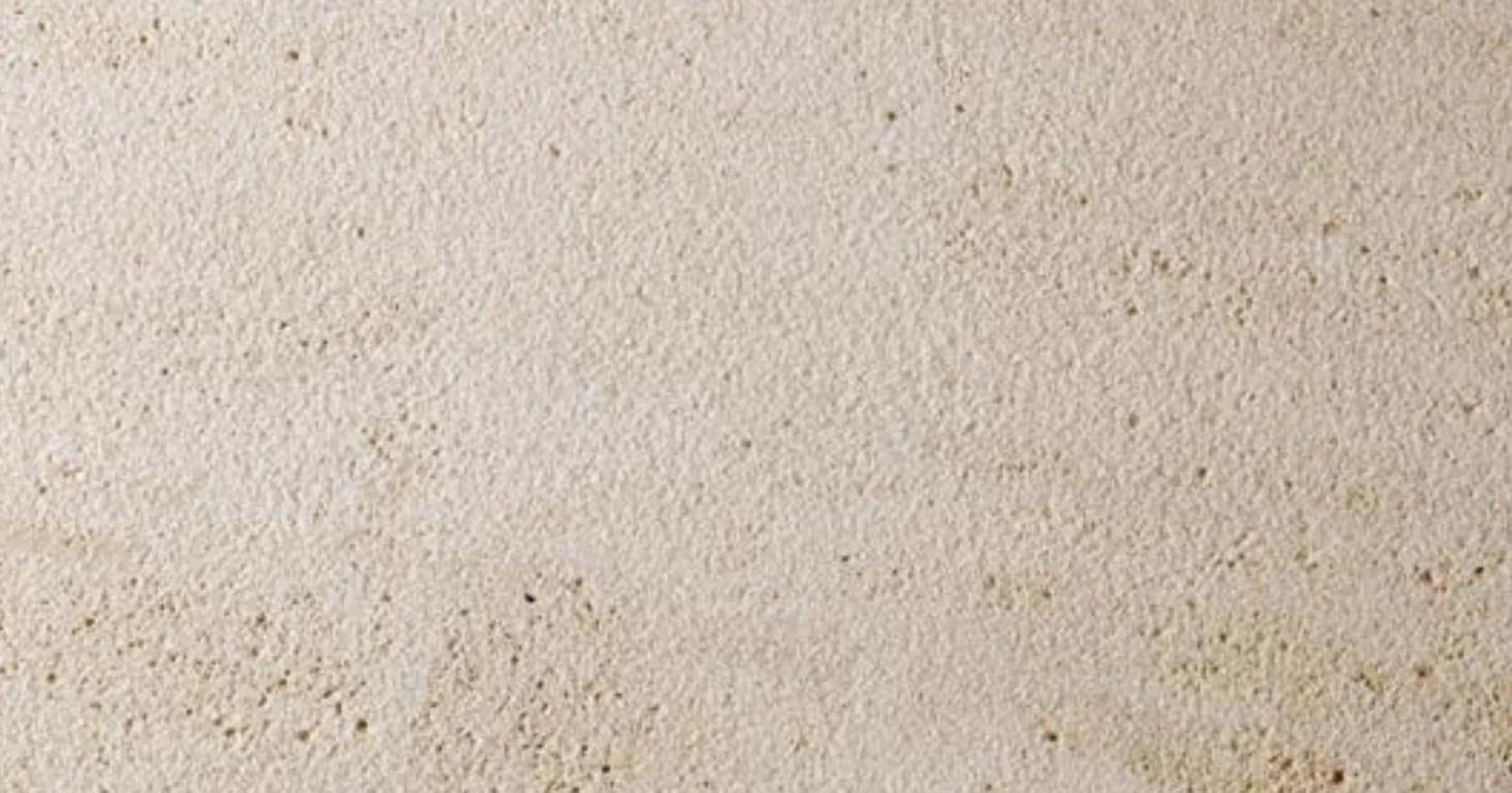 Bianco travertine, bush-hammered