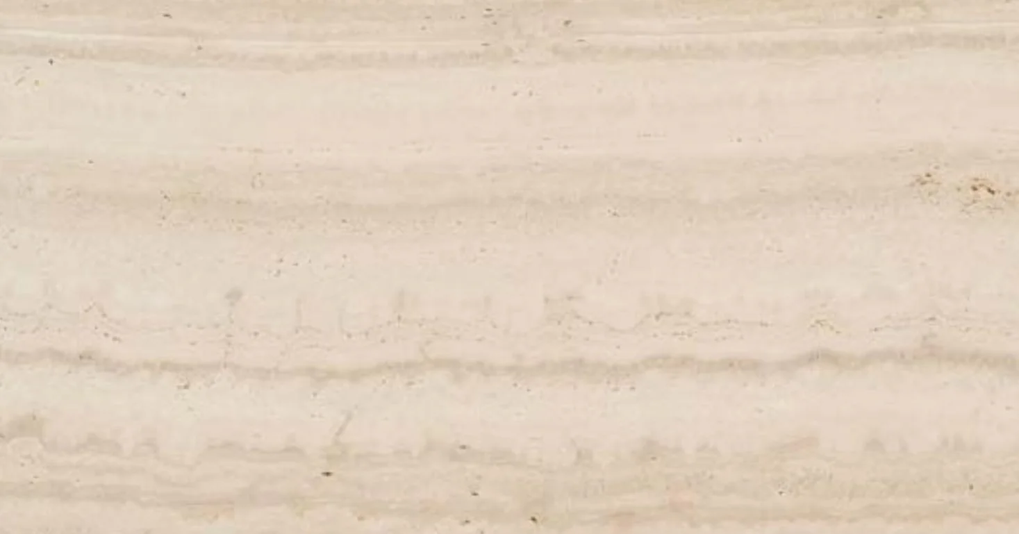 Bianco travertine, vein cut and honed