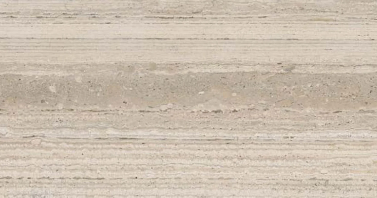 Dorato travertine, sandblasted and brushed