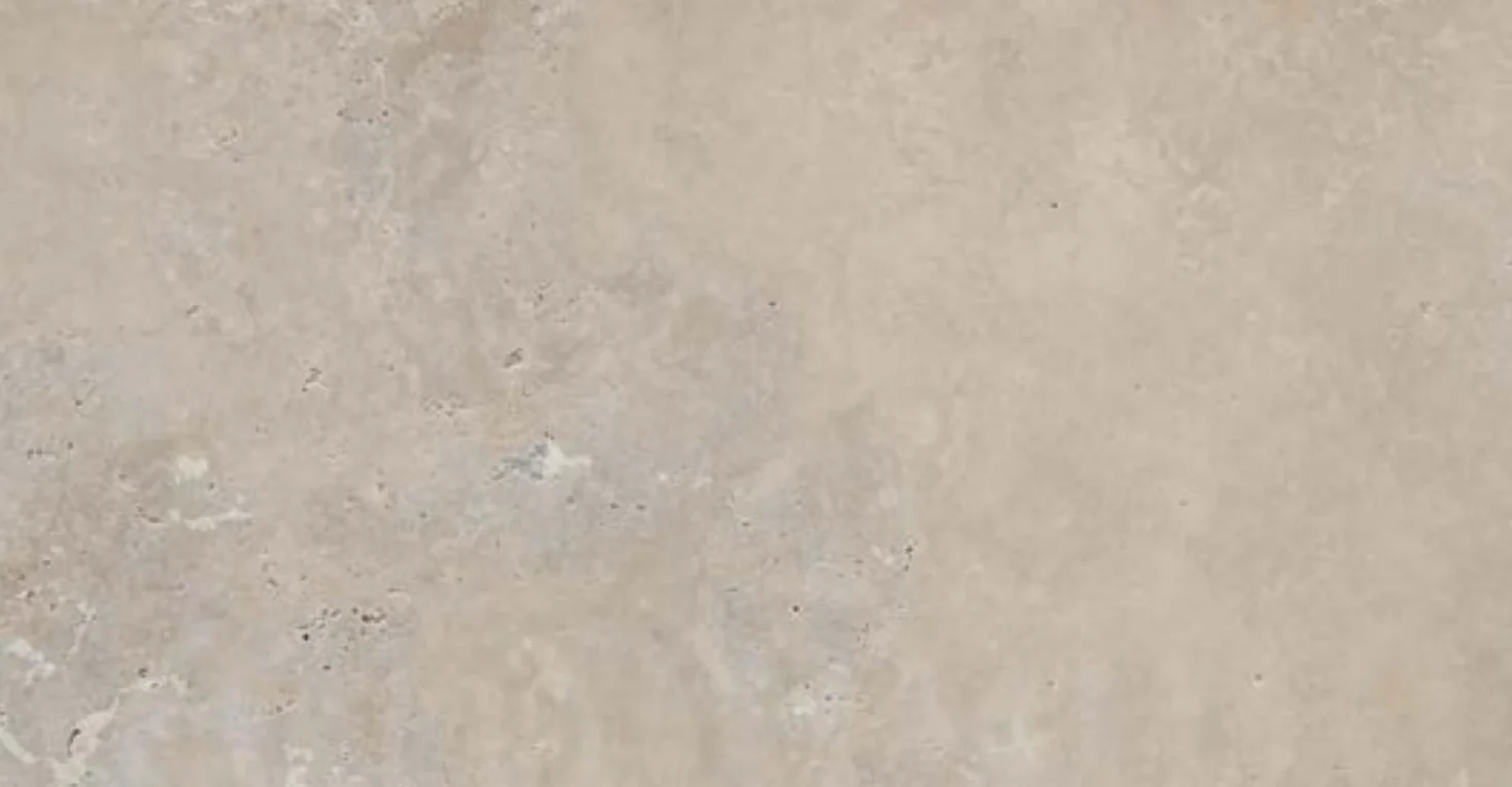 Grigio Perla travertine, honed
