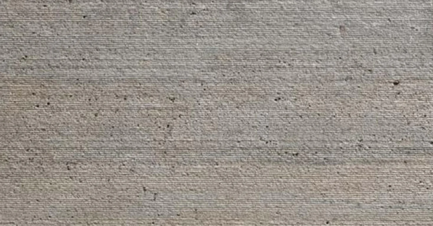 Mahogany travertine, scratched